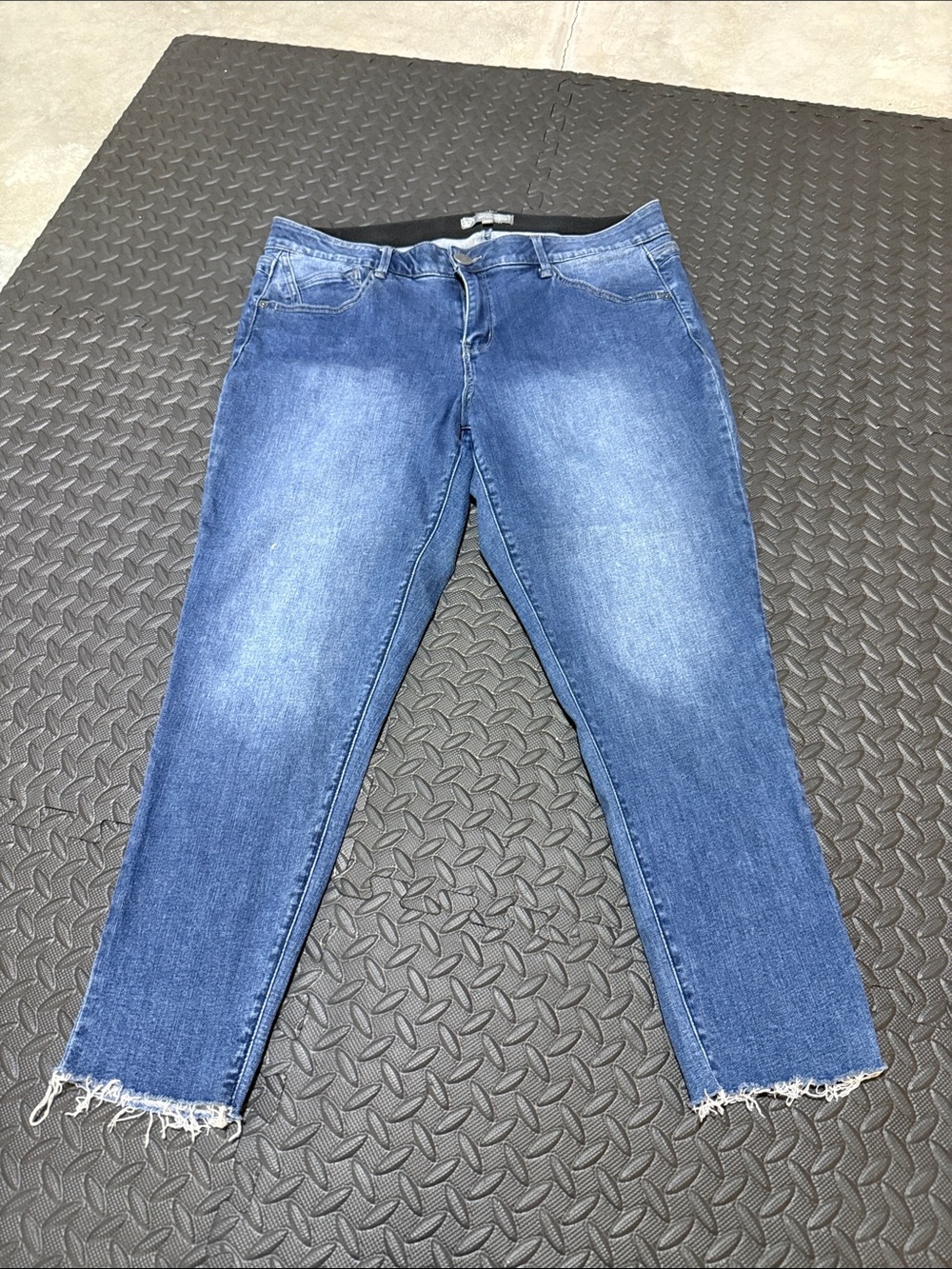Wit & Wisdom Women’s Blue Stretch Waistband Denim Jeans 18W